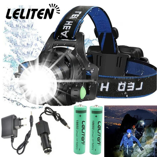 Portable zooming t6 L2 V6 Led Head lamp ZOOM Fishing headlight Camping Headlamp Hiking Flashlight  Bicycle light torch