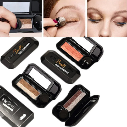 Fashion eyeshadow palette Perfect Dual Color Eyeshadow Makeup Palette Glitter Eye Shadow Shade Cosmetic