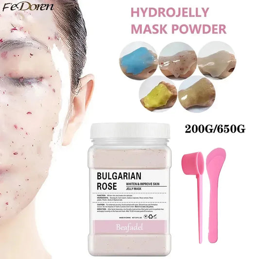 Jelly Mask Powder Soft Hydro Anti-aging Brighten Moisture Peel Off Facial Revitalizing Crystal Turmeric DIY  Rose Mask Skin Care